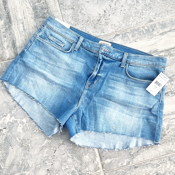 L'Agence Audrey Cutoff Denim Shorts in Daytona, Size 32 New w/Tag - Picture 2 of 7